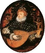 Nicholas Hilliard Portrait miniature of Elizabeth I of England oil painting on canvas